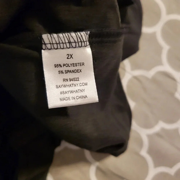 Say What? Mesh inset Bodysuit Size 2X - Picture 5 of 5